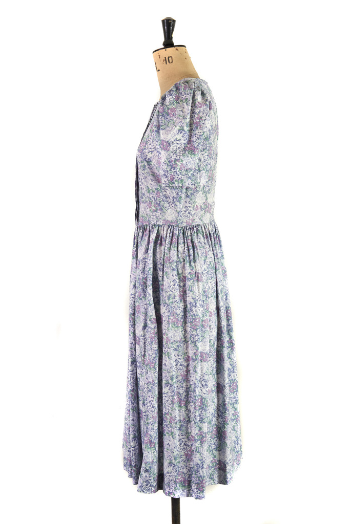 Blue Ditsy Flower Dress by Laura Ashley | Size 10 - Margot & Hesse